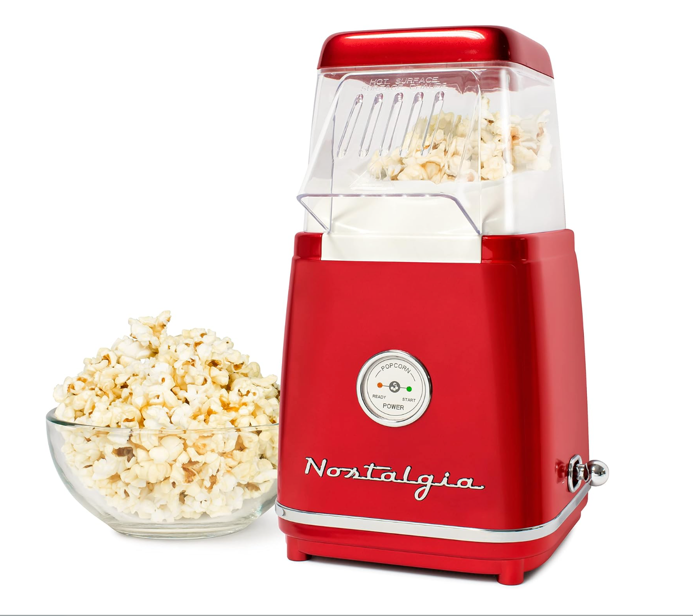 Nostalgia – Aparelhos de cozinha por atacado – Pipoqueira retrô Nostalgia com ar quente para 12 xícaras11