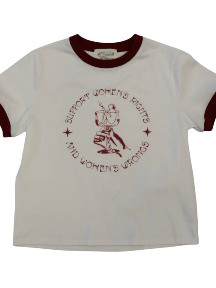 Farewell Frances - Wholesale Screen Printed T-Shirt - Women's - Women’s Rights Ringer Tee