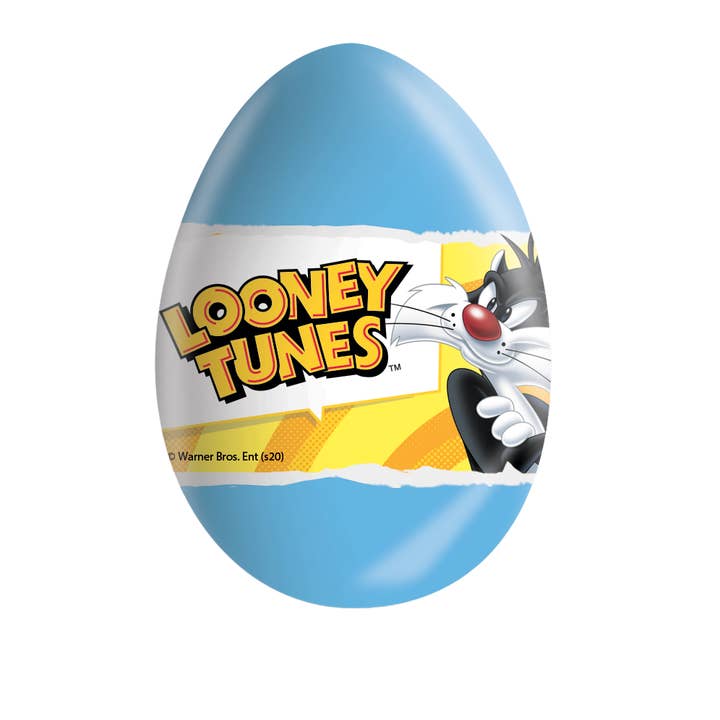 Candycat - Wholesale Chocolate Covered Sweets - Zaini - Ovo Chocolate Surprise - Looney Tunes - 24x20g