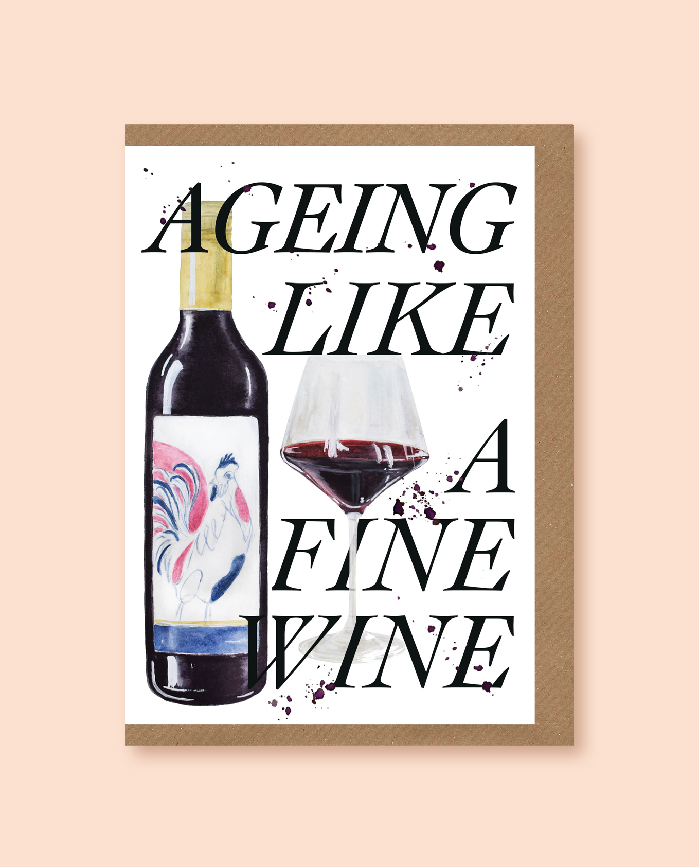 studio frewb - Wholesale Birthday Card - Ageing Like A Fine Wine card1
