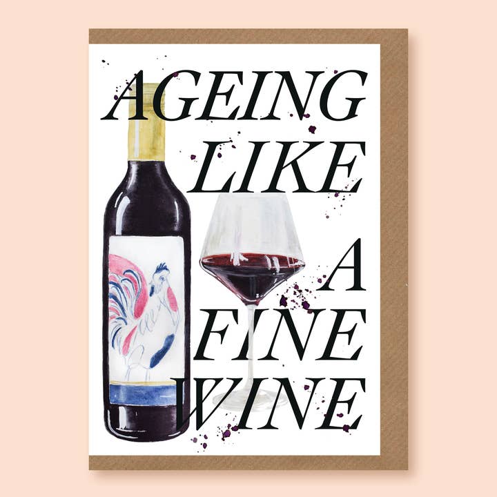 studio frewb - Wholesale Birthday Card - Ageing Like A Fine Wine card1