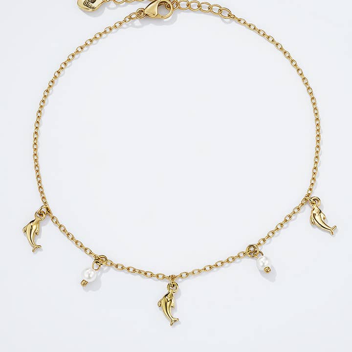 Oro Cadenas de tobillo de acero inoxidable 624RX25 de venta al por mayor en Faire0