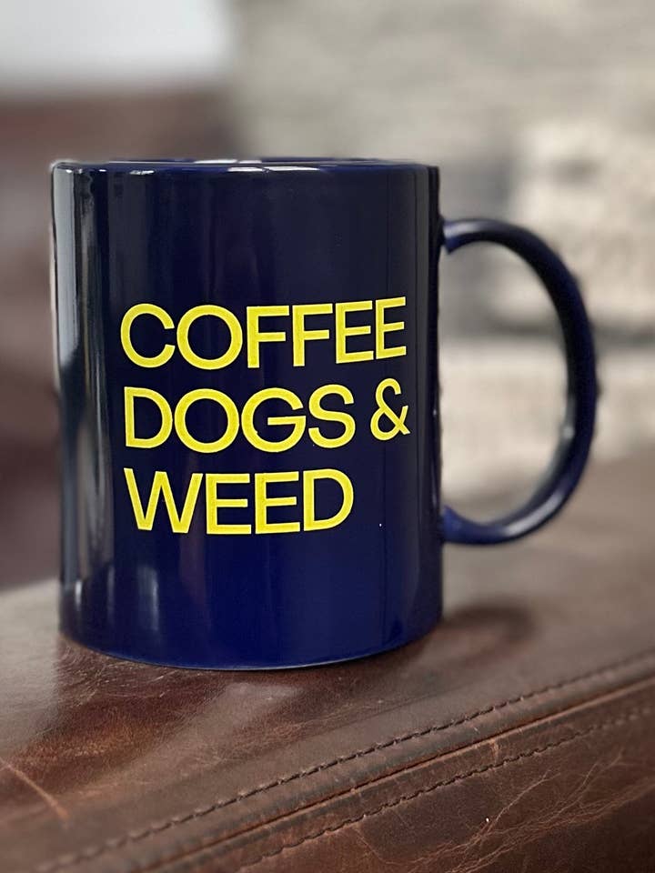 Coffee Dogs & Weed Coffee Mug for wholesale by BARK JAX