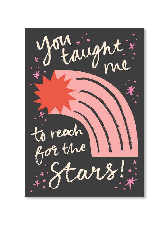 Vous m'avez appris à atteindre les étoiles, tableau pour enfants, crèche, chambre pour la vente par Happy Go Lucky