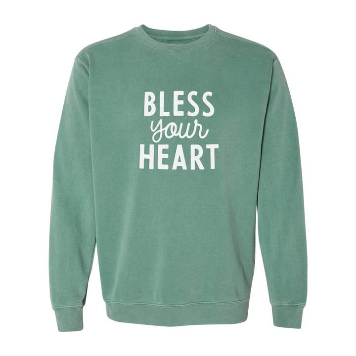 Frankie Jean - Wholesale Graphic Sweatshirt - Unisex - Bless Your Heart Washed Sweatshirt2