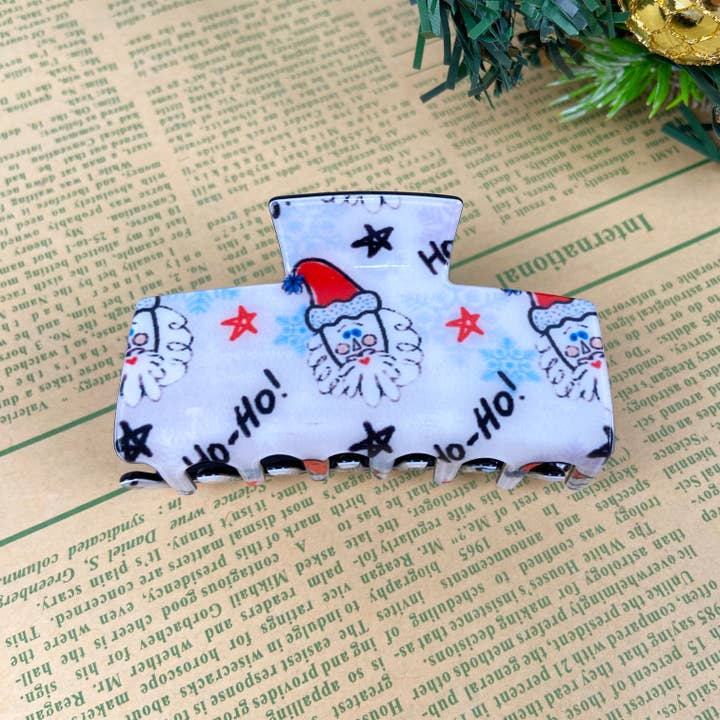 TheDivaSoap - Vendita all'ingrosso Fermaglio per capelli - Donna - Fermaglio per capelli con artiglio natalizio, Babbo Natale, pupazzo di neve10