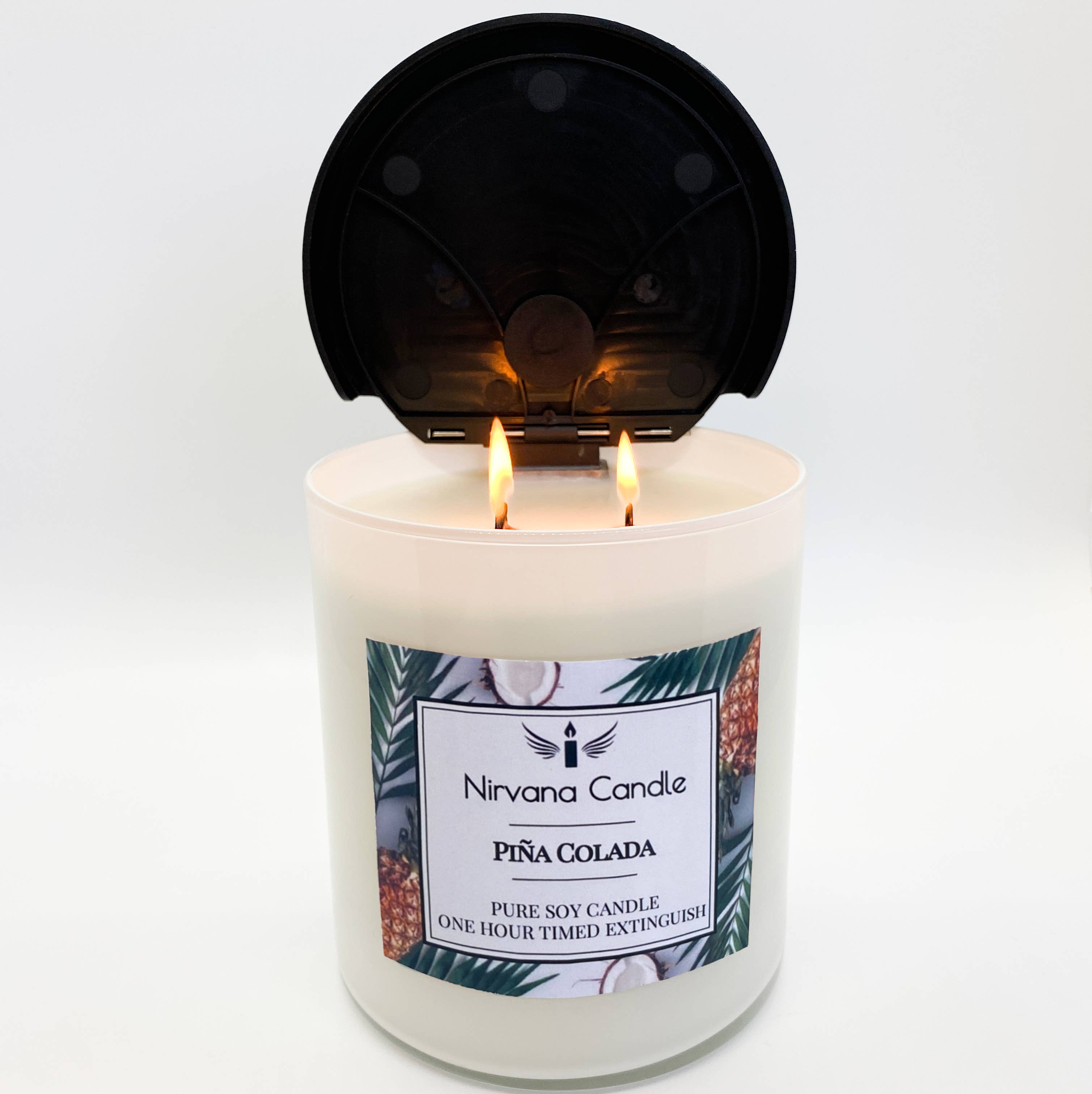 Nirvana Candle – Großhandel Kerze im Glas / gefüllte Kerze – Pina Colada Selbstlöschende Kerze1