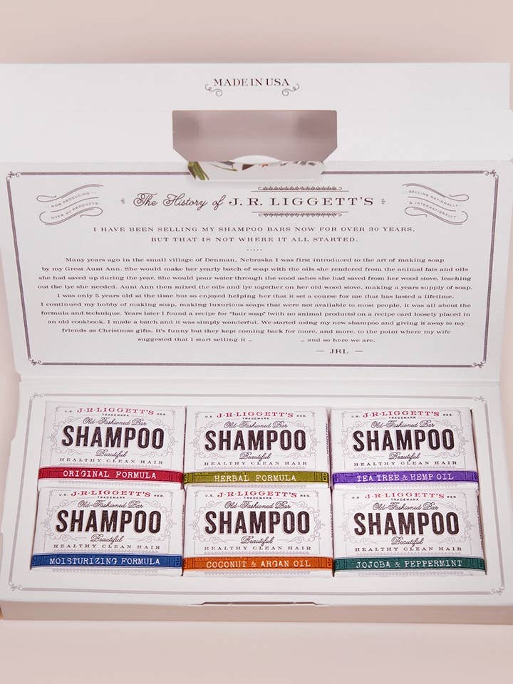 Mini Shampoo Bar Sampler for wholesale by J.R.LIGGETT'S®