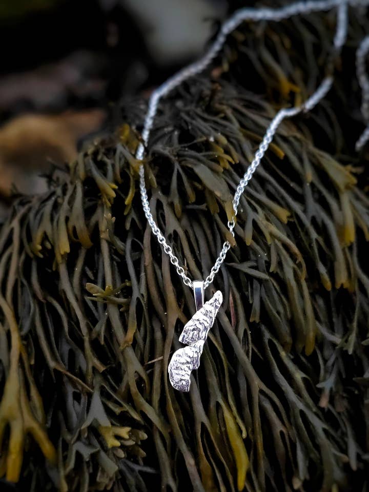 Isle of Jura 3D Necklace for wholesale by Jess MacDonald Brass