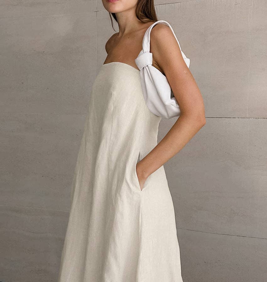 Marayn - Wholesale Dress - Women's - French Riviera Chic Linen Sundress10