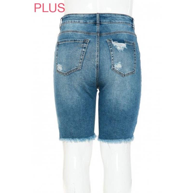 Paperdoll - Wholesale Shorts - Women's - PLUS AUTHENTIC DECONSTRUCTED BF BERMUDA2