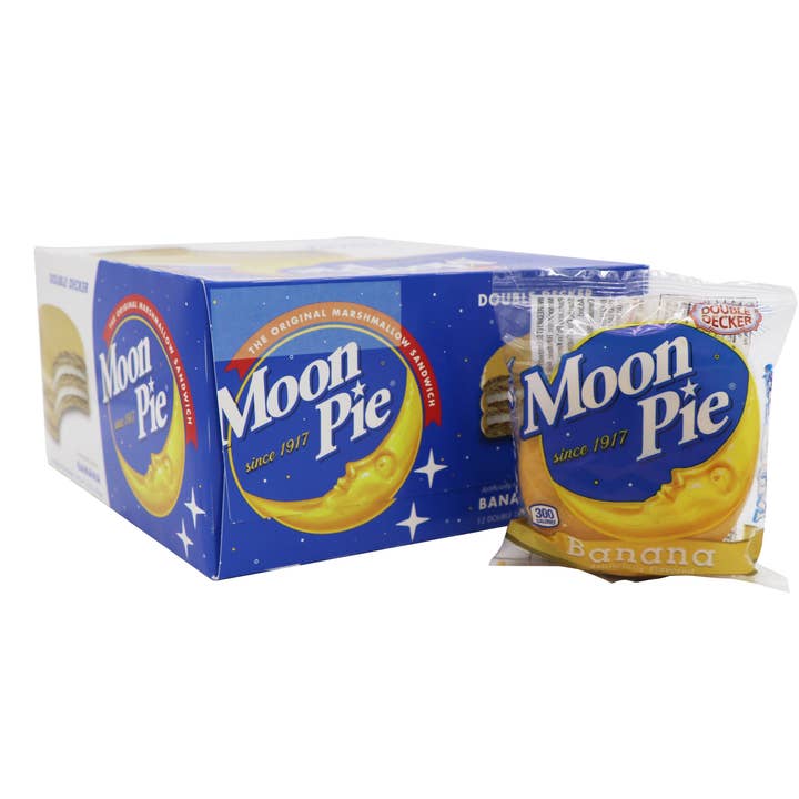 Moon Pies - Banane, 12 unités pour la vente par Grandpa Joe's Candy Shop
