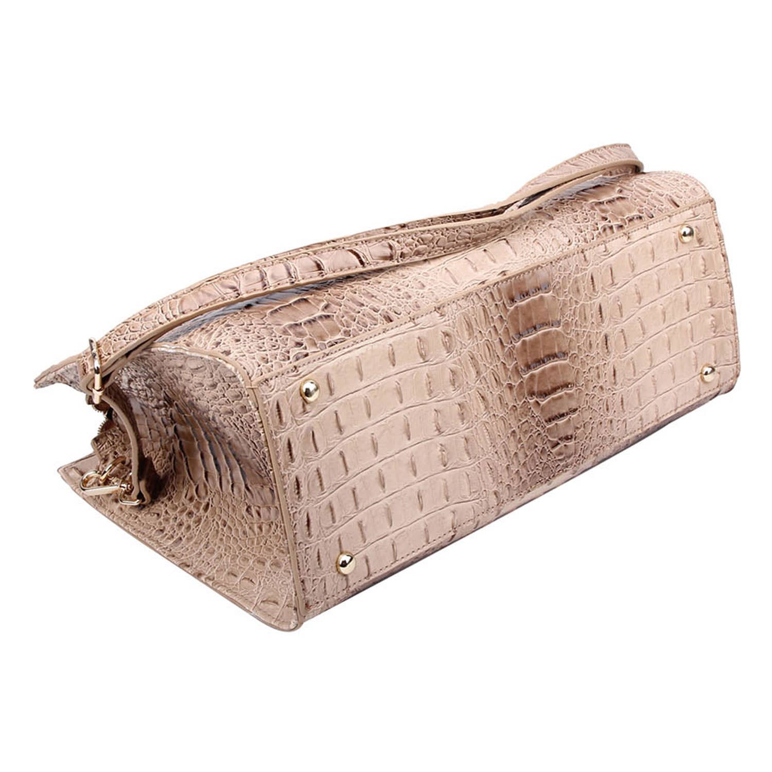 M&M HANDBAGS, LLC. - Wholesale Laptop Bag - Unisex - AC1096 W Croc Alligator Padlock 2-in-1 Satchel6