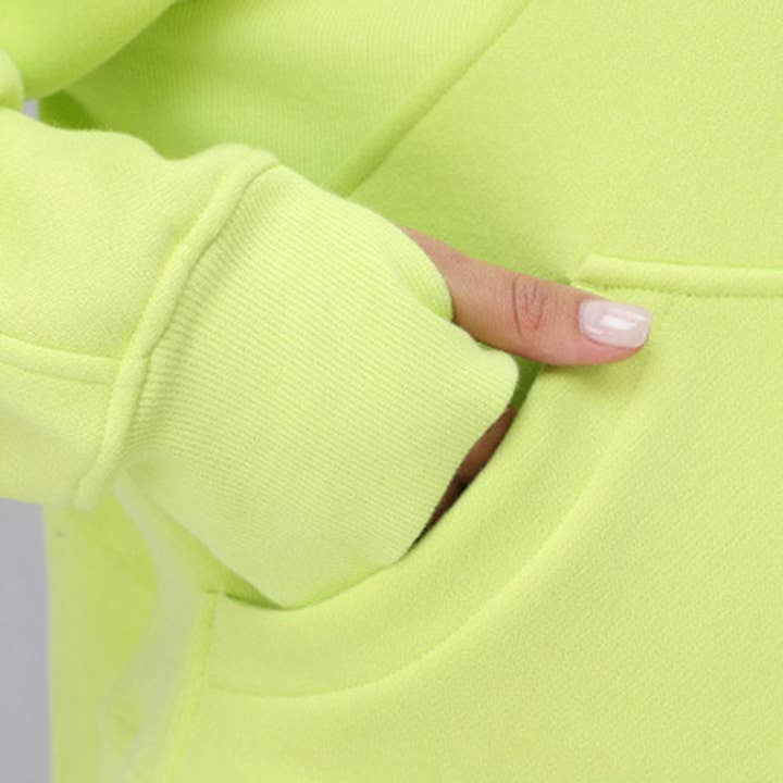 Sodalemon - Wholesale Hoodie - Women's - Women Cropped Fleece Hooded Hoodie15