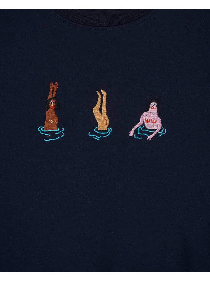 Limpet Store - Vente Sweat-shirt – femme - Sweat-shirt brodé de natation pour femme