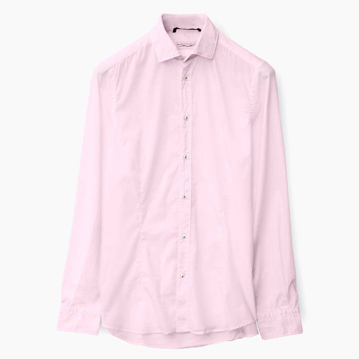 Slim-fit Stretch Poplin Shirt - Rosa for wholesale by Ploumanac’h