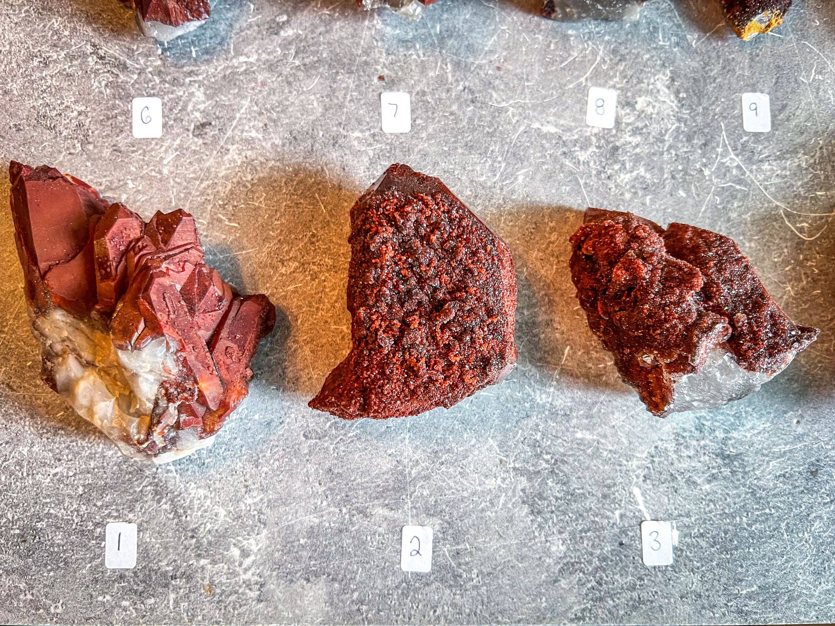 Mandala Gems – wholesale Spiritual stone/crystal – Raw Red Hematoid Quartz Clusters, You Choose Piece!2