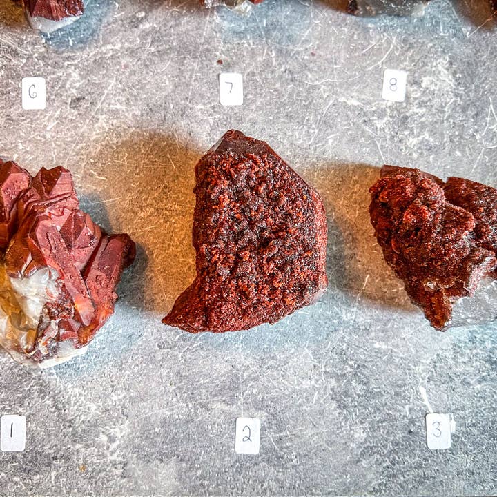 Mandala Gems – wholesale Spiritual stone/crystal – Raw Red Hematoid Quartz Clusters, You Choose Piece!2