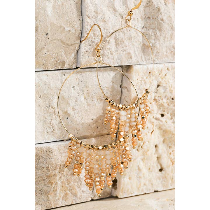 Urbanista - Wholesale Dangle Earrings - Beaded Tassel And Ring Earrings