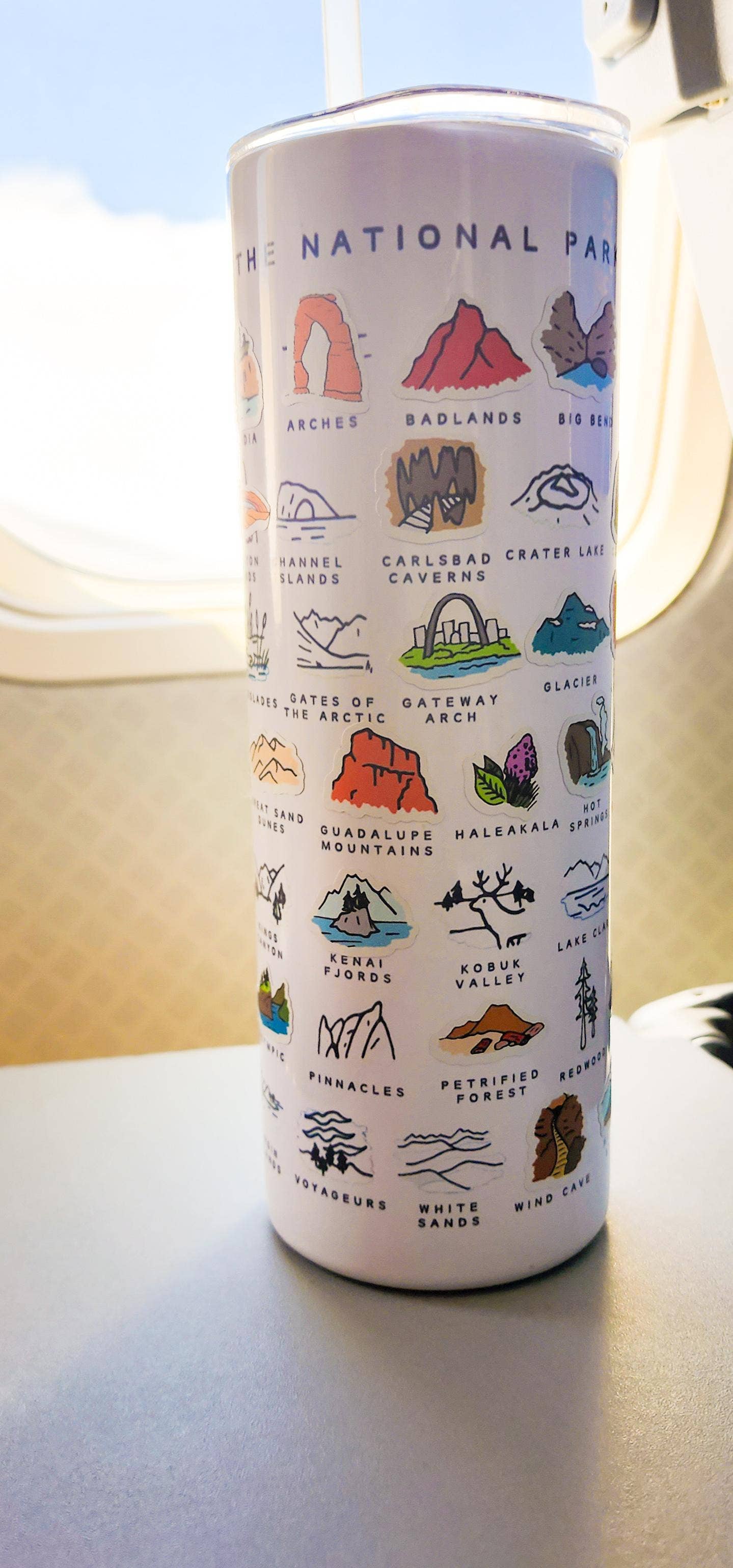 National Parks and Beyond - Wholesale Insulated Mug/Tumbler - National Parks Checklist 20 oz Metal Tumbler4