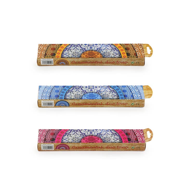 Cuatrogotas - Wholesale Party/Paper Folding Fan - Ornamental wooden fan, 23 cm. Includes box. Ref-A91244