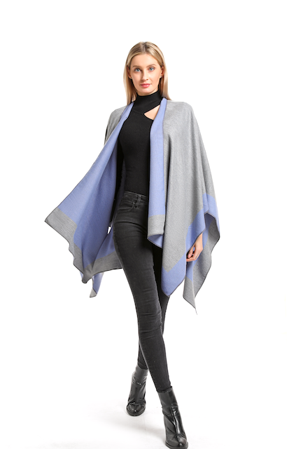Pretty Persuasions - Wholesale Cape - Women's - CP21016 Hollyn Reversible Cape Wrap9