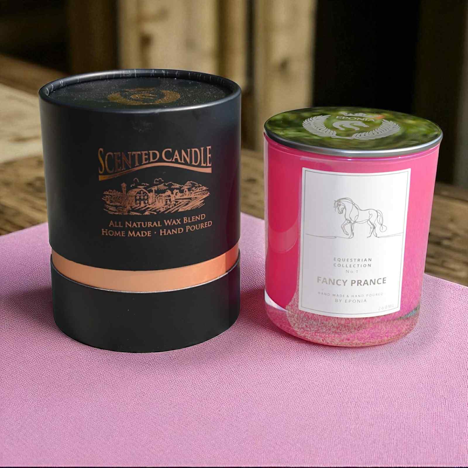 EPONIA EQUESTRIAN LIFESTYLE - Wholesale Jar/Filled Candle - Scented Candle  - Fancy Prance - Equestrian Collection 260ml2