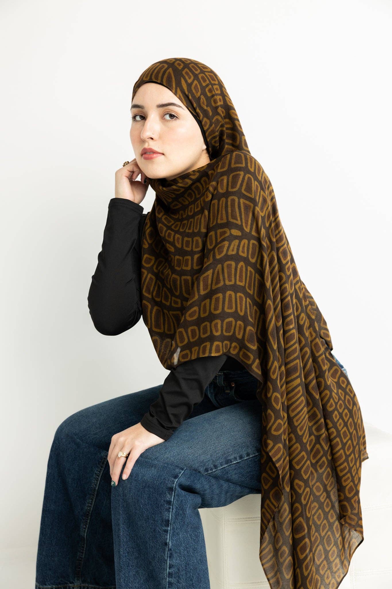 Bella Hijabs - Wholesale Hijab – Women’s - Modal Hijab - Earthy Crocodile