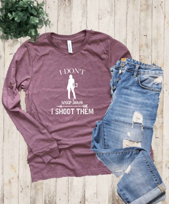 Northstar Hunting - Vendita all'ingrosso Maglietta serigrafata - Donna - Divertente maglietta da caccia da donna con motivo a fiocco3