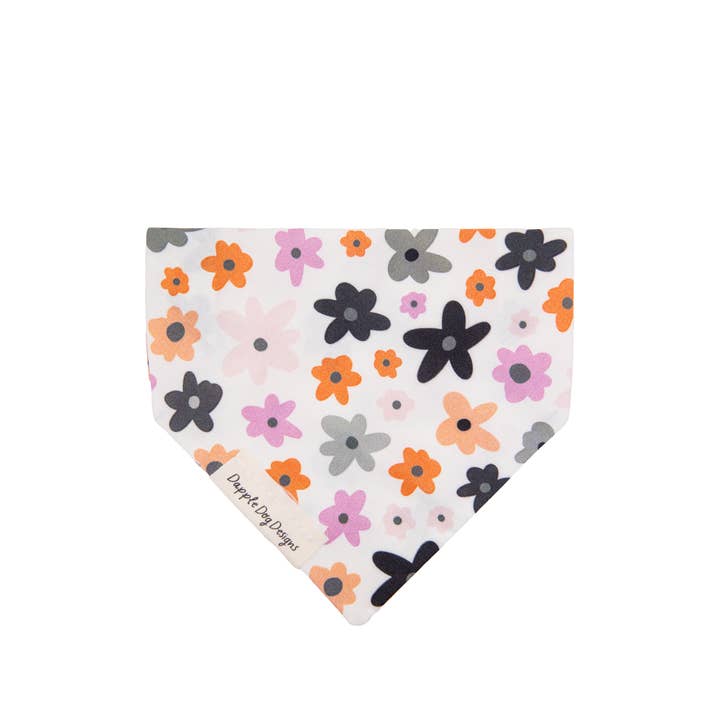 Dapple Dog Designs - Wholesale Pet Bandana - Dog - Spooky Groovy Floral Bandana - Halloween Dog Bandana3
