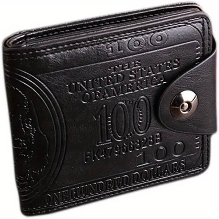 Magnifique Hearts - Wholesale Wallet - Men's - Men's US Dollar Bill Leather Bifold Wallet