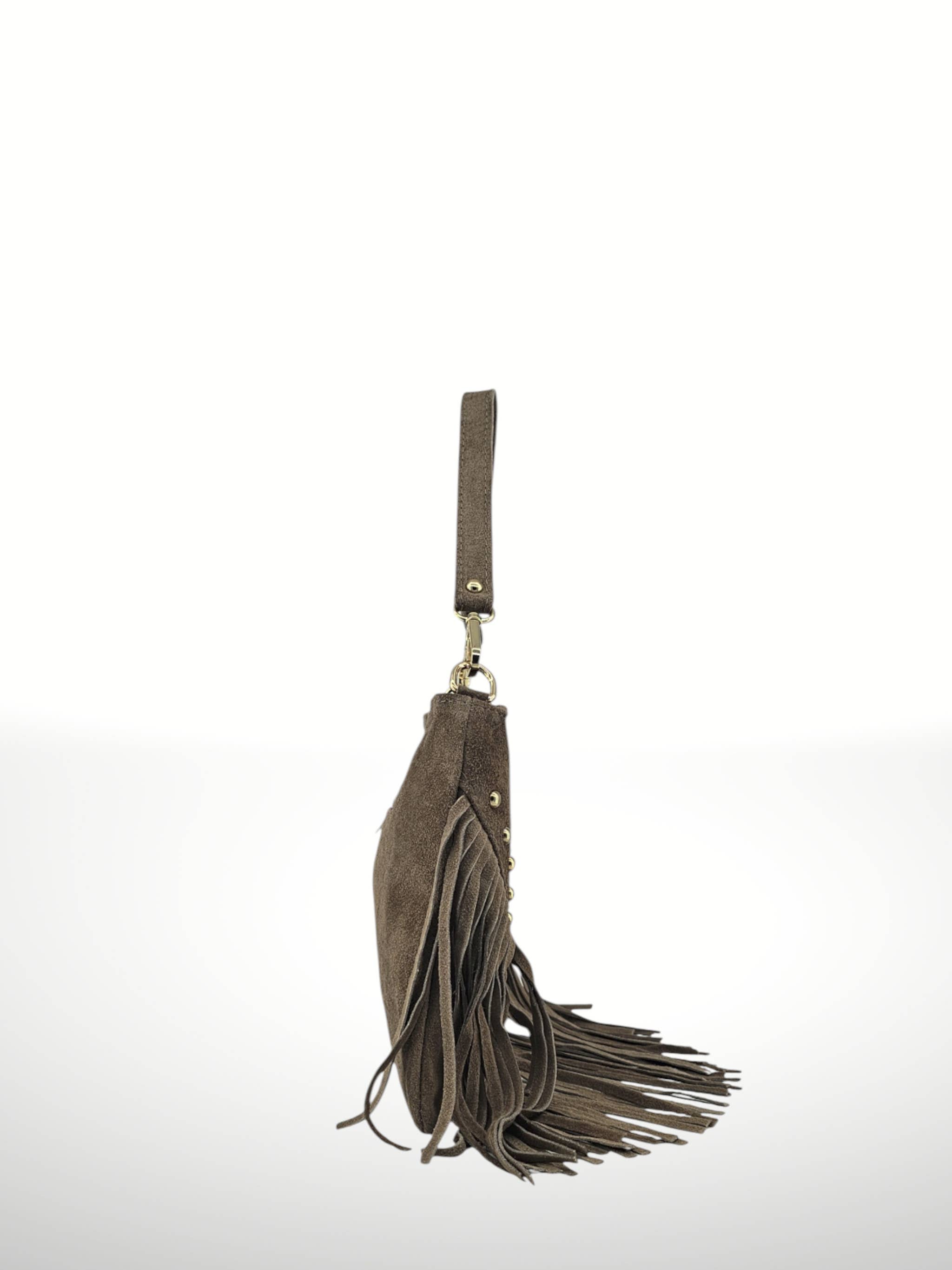 ITALIAN'S LEATHER - Wholesale Shoulder Bag - Women's - Morella suede leather shoulder bag 250825.8