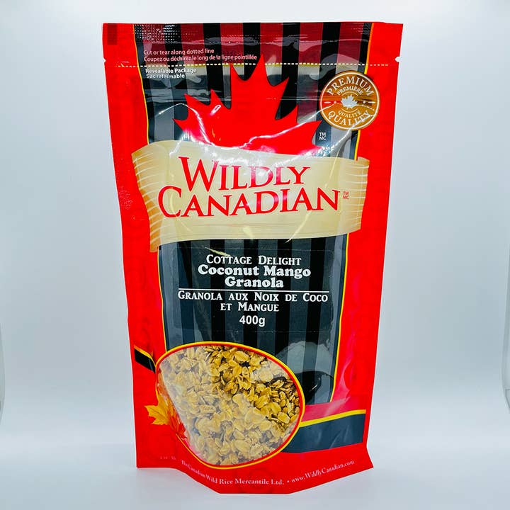 Cottage Delight Coconut Mango Granola for wholesale by Wildly Canadian