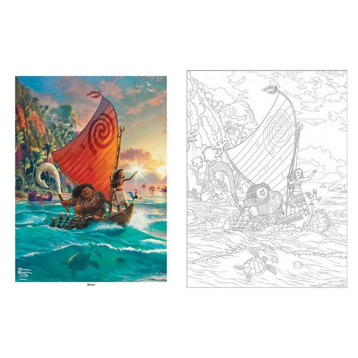 Simon & Schuster - Wholesale Coloring Book - Adult - Disney Dreams Collection Thomas Kinkade Studios Celebrations Coloring Book by Thomas Kinkade Studios