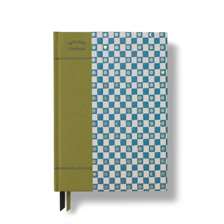 Guided Wellness Journal, A5 Fabric Hardcover - Night Sky for wholesale by Papier