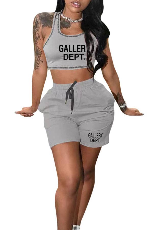 MB Fashion Wholesale - Wholesale Top & Short Set (NOT Loungewear) - Women's - MB FASHION O-NECK PRINTED SHORT SET 323LY13