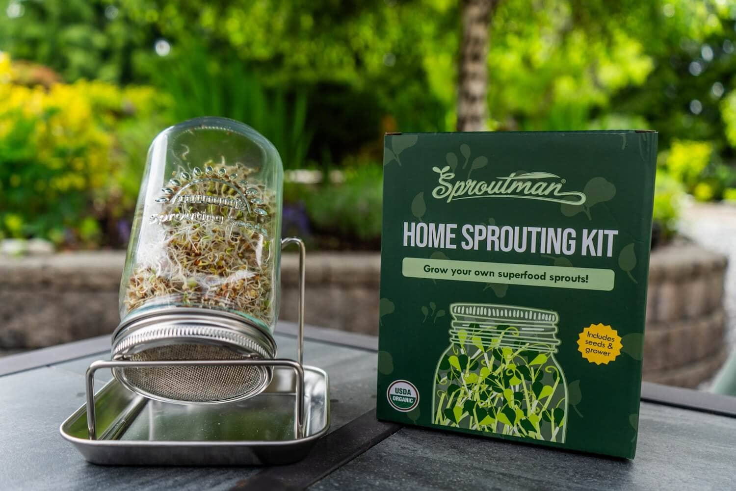 Sproutman - Wholesale Plant Seeds - Single Jar Sprouting Starter Kit1