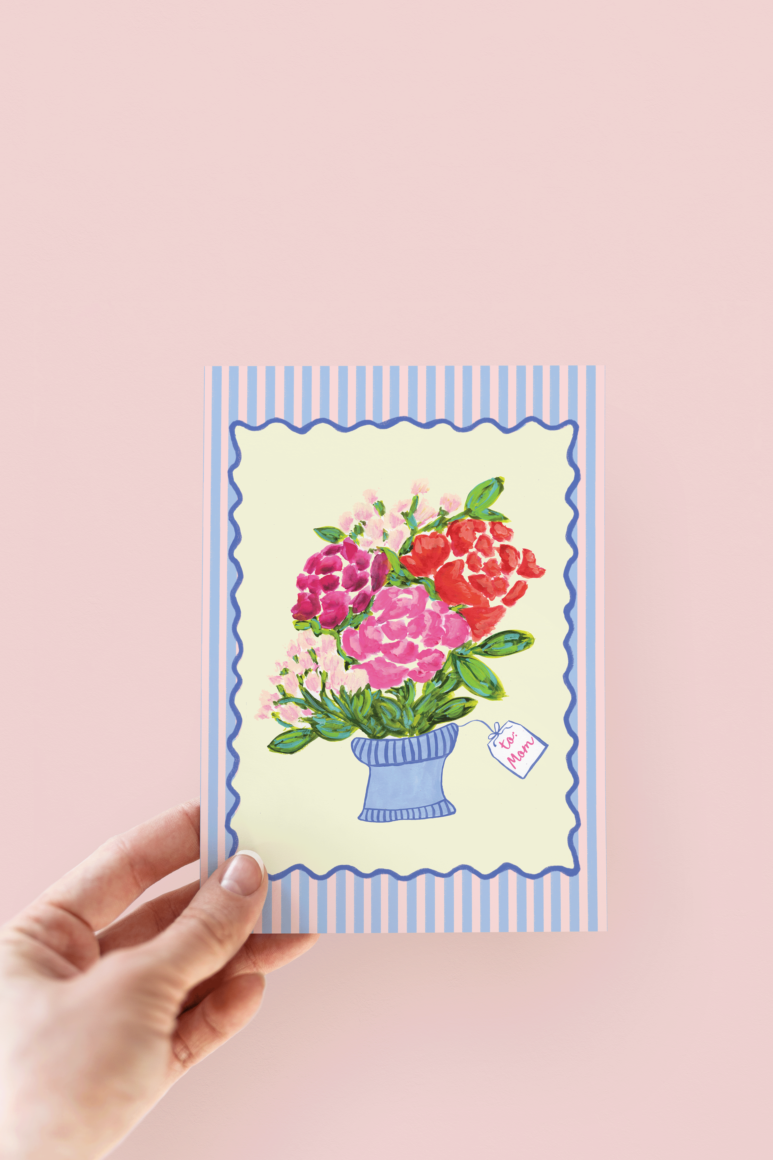 The Shelley Society - Wholesale Mother's Day Card - Flowers for Mom Greeting Card1