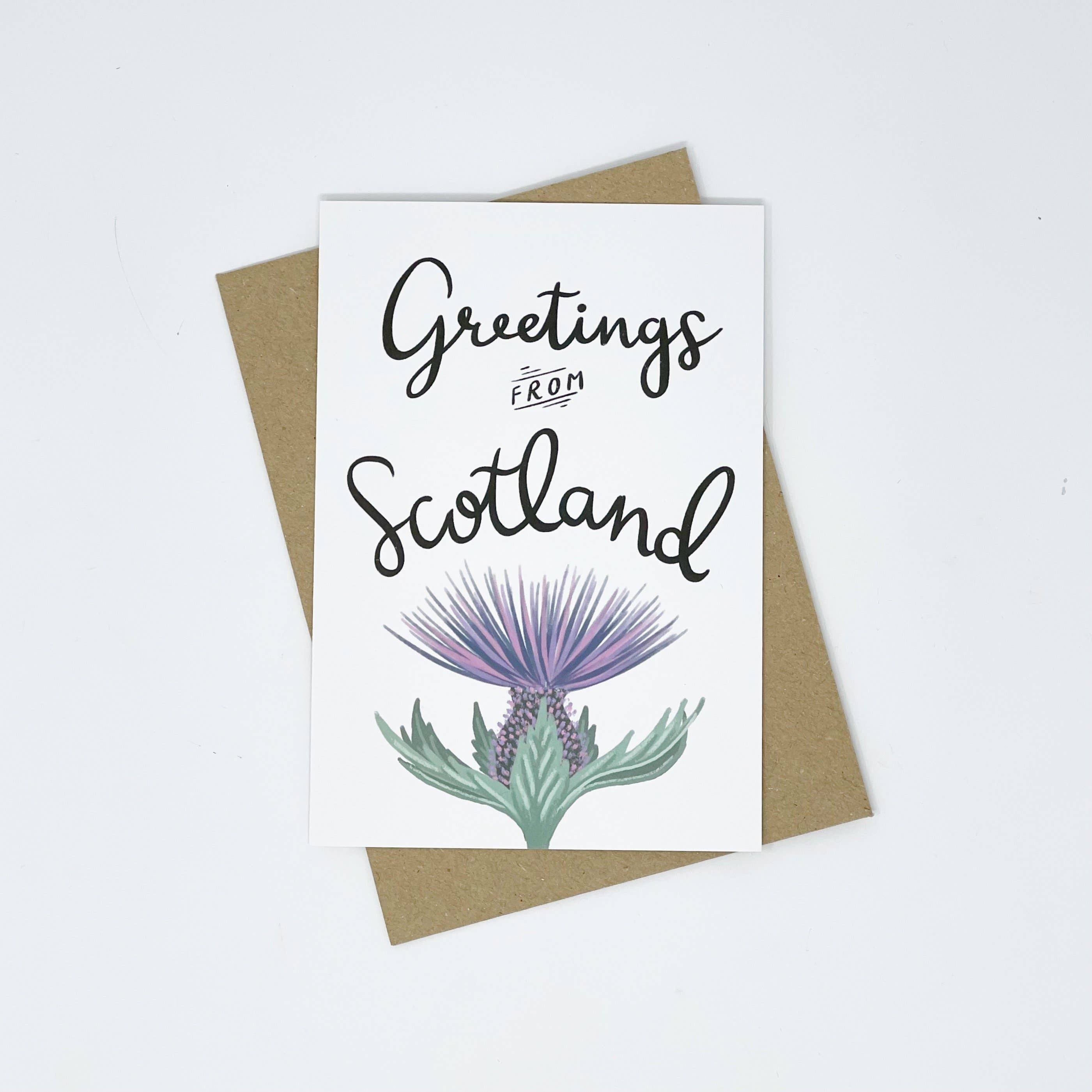 Lomond Paper Co – wholesale Everyday greeting card – Greetings from Scotland2