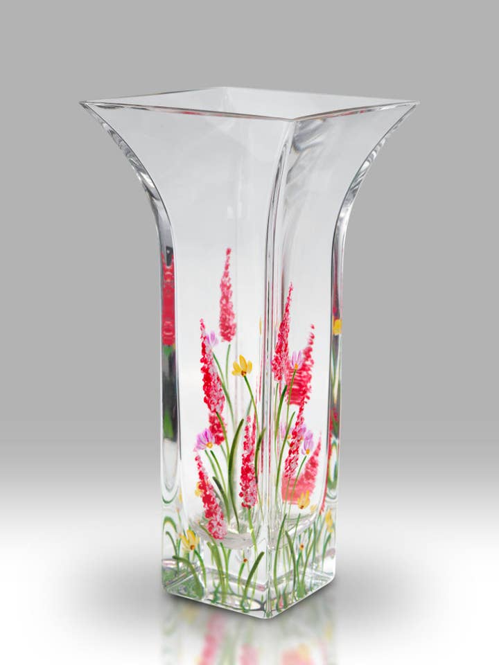Vase évasé Cerise Elysian 22,5 cm - 2299-22 pour la vente par Nobile Glassware Ltd.