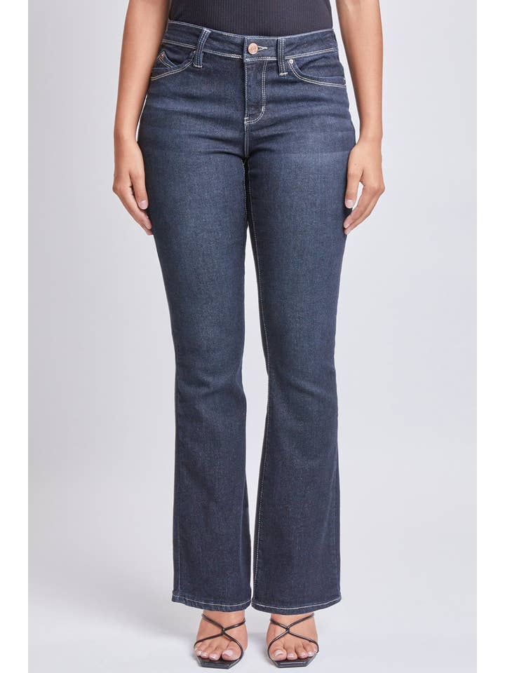 YMI - Wholesale Jeans - Women's - Sustainable WannaBettaButt Mid Rise Bootcut Jeans-P1709372