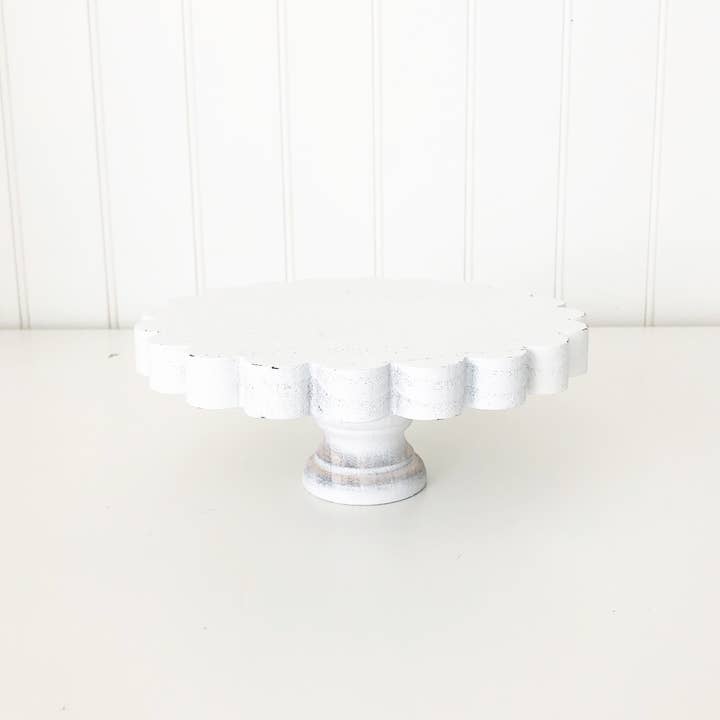Foundations Decor - Wholesale Decorative Tray - Foundations Decor Scalloped Tray Stands