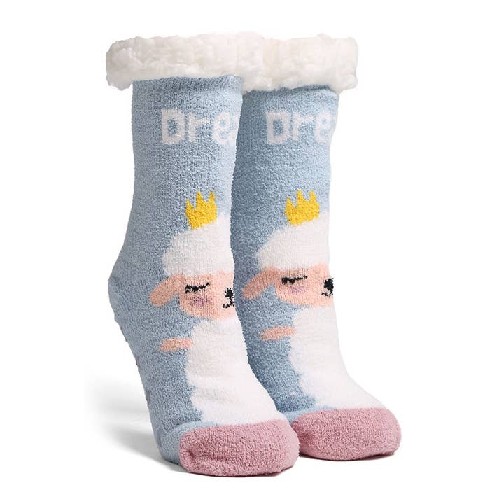 ASSORTED COLORS Luxury Soft Animal Theme Mini Crew Winter Socks for wholesale on Faire6