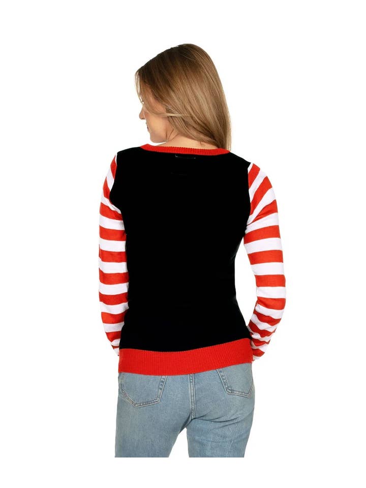 Tipsy Elves - Wholesale Tunic Sweater - Women's - Get Lit Women's Light Up Tree Ugly Christmas Sweater2