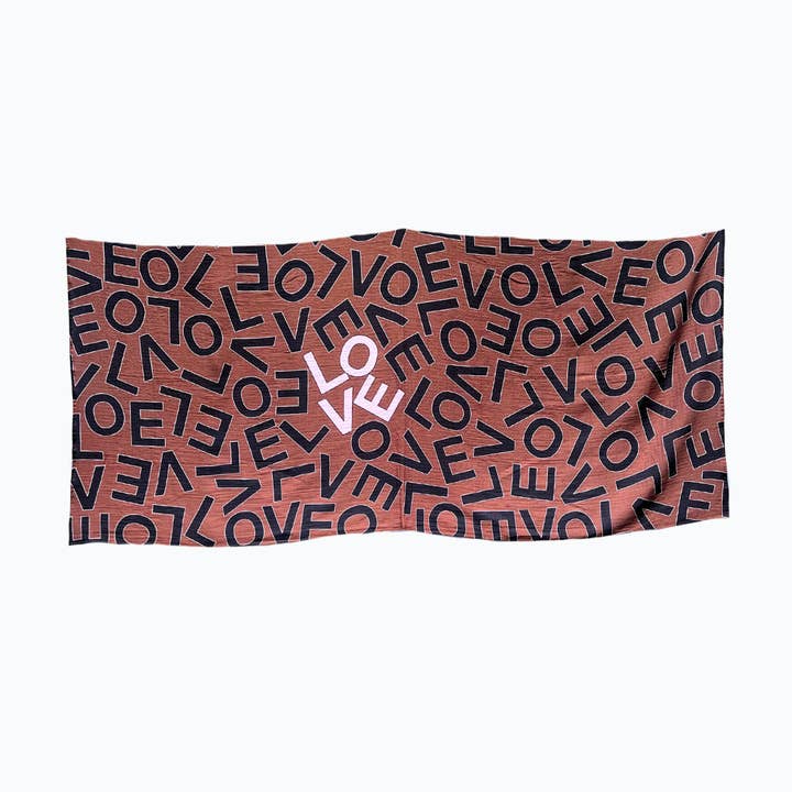 Manta LOVE™ grande: rosa/marrón para venta al por mayor de LOVEVOLVE®️