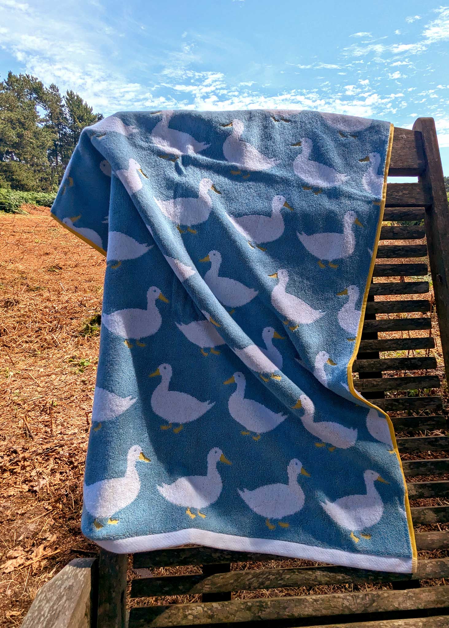 Anorak - Wholesale Bath Towel - Waddling Ducks Organic Cotton Towels1