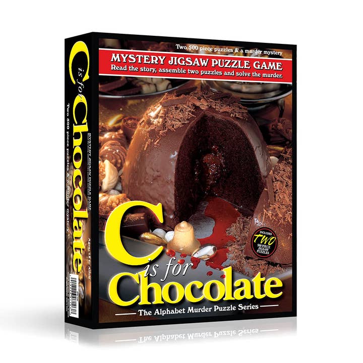 C is for Chocolate Alphabet Mystery Puzzles (2) 500 pieces for wholesale by Wood Expressions