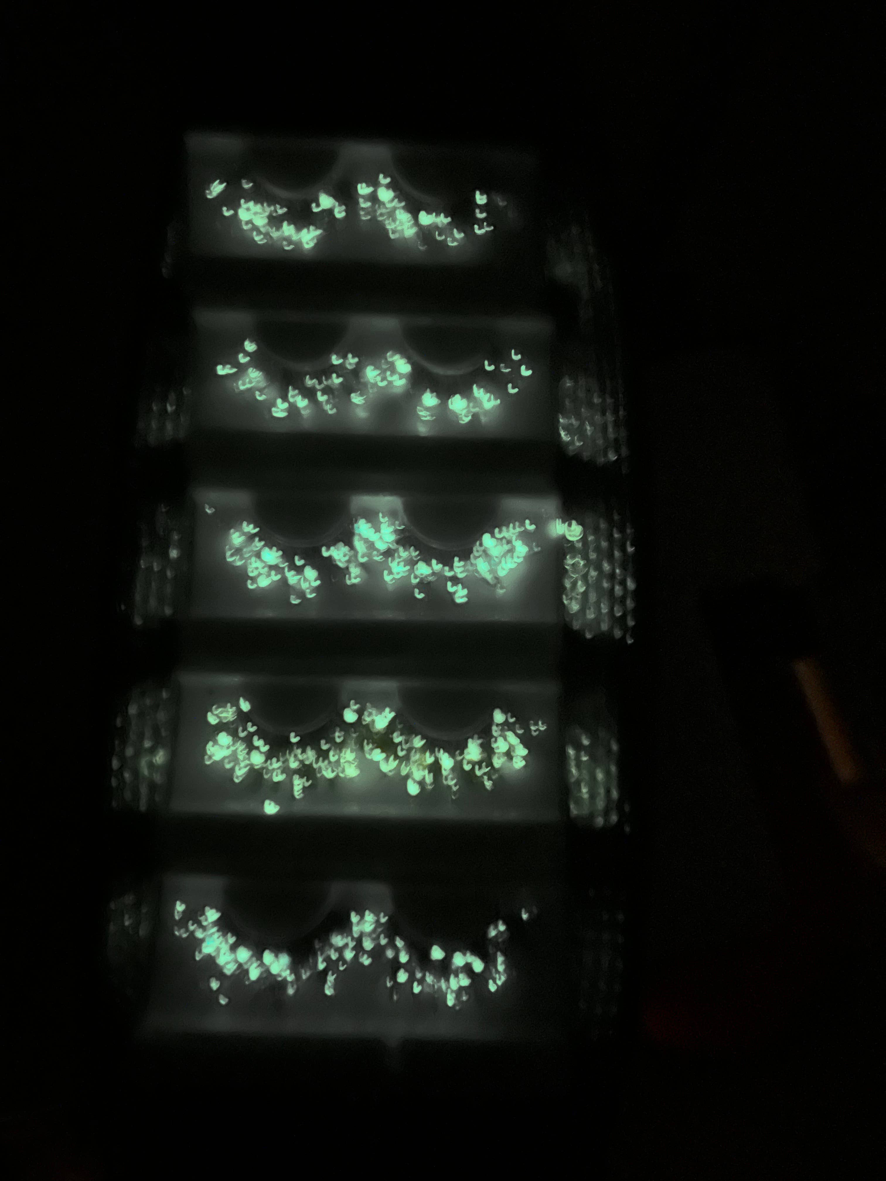 SugarQuoteMeNot LLC - Wholesale False/Fake Eyelashes - Glam Glow-in-the-Dark & Luminous Glitter Glam Eyelashes12