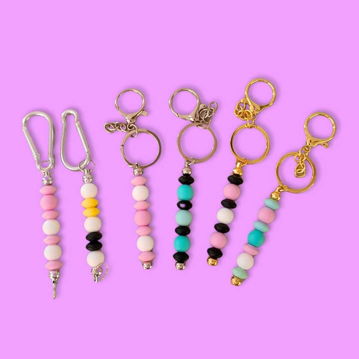 Chaveiro 2-em-1 e parador de malha 7-contas por atacado de Menoj