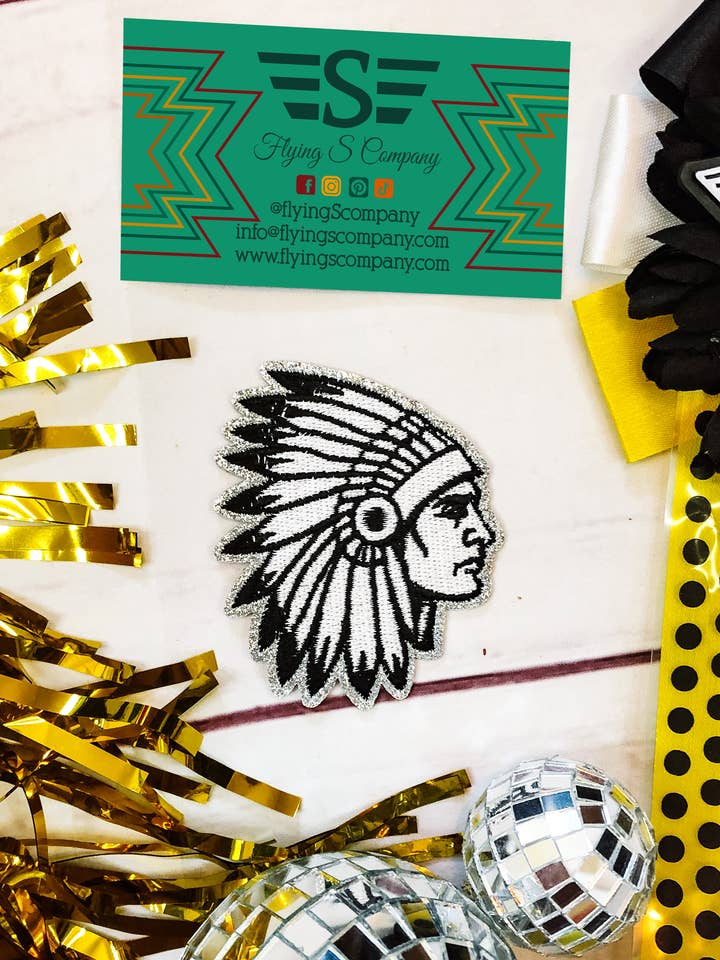 Broderad lapp för chefshuvud (ENDAST lapp) för wholesale av Flying S Company